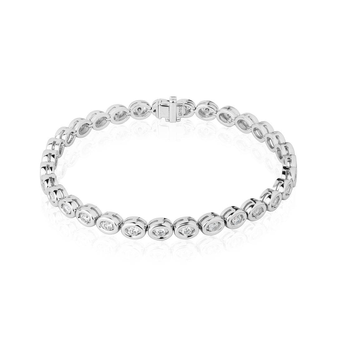 18K White Gold Diamond Bracelet